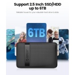 ORICO θήκη για 2.5" SATA HDD/SSD 2577C3-V1, 6Gbps, μαύρη - Image 3