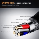 CABLETIME καλώδιο ήχου 3.5mm CT-P11GN, AUX, 1m, μαύρο - Image 4