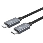 CABLETIME καλώδιο USB-C σε USB-C CT-C160-U31-TB3, 100W, 40Gbps, 4K/60Hz, 0.5m, μαύρο
