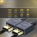 CABLETIME καλώδιο HDMI AV540-USHEAAG με Ethernet, slim, 4K/60Hz, 18 Gbps, 1.8m, μπλε - Image 4