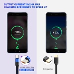 CABLETIME καλώδιο USB-C σε USB CT-C160-PU32-CMAM, 2.4A, 480Mbps, 1m, μπλε - Image 3