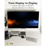 GOOBAY HDMI switch 58489 με τηλεχειριστήριο, 4 σε 1, 4K/60Hz, μαύρο - Image 5