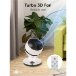 GOOBAY ανεμιστήρας δαπέδου 59515 με χειριστήριο, 23cm, 70W, λευκός - Image 2