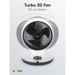 GOOBAY ανεμιστήρας δαπέδου 59515 με χειριστήριο, 23cm, 70W, λευκός - Image 5