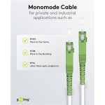 GOOBAY καλώδιο οπτικής ίνας SC-APC 59599, Singlemode OS2, 15m, λευκό - Image 4