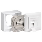 GOOBAY επιτοίχια πρίζα CAT 6 68244, 2x RJ45, 80x80mm, λευκή - Image 2