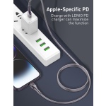 LDNIO καλώδιο Lightning σε USB-C LC651I, 30W, 1m, χρυσό - Image 2