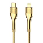 LDNIO καλώδιο Lightning σε USB-C LC651I, 30W, 1m, χρυσό