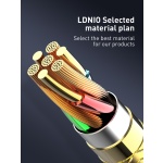 LDNIO καλώδιο Lightning σε USB-C LC651I, 30W, 1m, χρυσό - Image 3