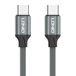 LDNIO καλώδιο USB-C σε USB-C LC441C, 65W PD, 1m, γκρι