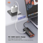 LDNIO docking station DS-26H, 6 θυρών, USB-C σύνδεση, 4K, 100W PD, λευκό - Image 5