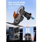 LDNIO ασύρματος φορτιστής & βάση smartphone αυτοκινήτου MA30, 15W, μαύρο - Image 5