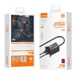 LDNIO φορτιστής μοτοσυκλέτας C108 με καλώδιο, USB/USB-C, 60W, μαύρος - Image 3