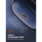 LDNIO earphones με θήκη φόρτισης T09, OWS, Φ10mm, 35/400mAh, μπλε - Image 5