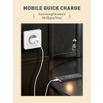 LDNIO καλώδιο USB-C σε USB-C LC121C, 65W PD, 1m, λευκό - Image 3