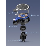 LDNIO ασύρματος φορτιστής & βάση αυτοκινήτου MA20, 15W, μαύρο - Image 5