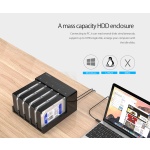 ORICO docking station για 2.5" ή 3.5" SATA HDD/SSD 6558US3-C, 5 θέσεων, 5Gbps, clone function, μαύρο - Image 4