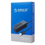 ORICO USB hub W5P-U2, 4x θυρών, USB 2.0, 480Mbps, USB σύνδεση, 1m καλώδιο, μαύρο - Image 4