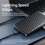 ORICO θήκη για 2.5" SATA HDD/SSD 2520U3-V1, 5Gbps, μαύρη - Image 2