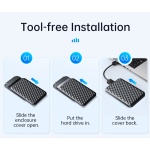 ORICO θήκη για 2.5" SATA HDD/SSD 2520U3-V1, 5Gbps, μαύρη - Image 5