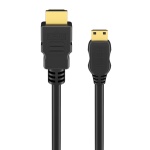 GOOBAY καλώδιο mini HDMI σε HDMI 74088 με Ethernet, 4K/60Hz, 10.2 Gbps, 5m, μαύρο - Image 2