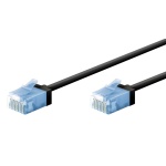 GOOBAY καλώδιο δικτύου 74241, CAT 6A U/UTP, ultra slim, copper, 500MHz, 10m, μαύρο