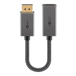 GOOBAY αντάπτορας DisplayPort σε HDMI 75271, 4K/60Hz, 0.2m, γκρι - Image 2