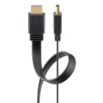 GOOBAY καλώδιο HDMI 77133 με Ethernet, flat, 8K/60Hz, 48 Gbps, 1m, μαύρο - Image 3