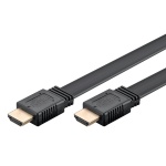 GOOBAY καλώδιο HDMI 77145 με Ethernet, flat, 8K/60Hz, 48 Gbps, 3m, μαύρο