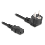 DELOCK καλώδιο τροφοδοσίας 81299, 3x 0.75mm², 1m, μαύρο