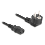 DELOCK καλώδιο τροφοδοσίας 81567, 3x 1.00mm², 2m, μαύρο
