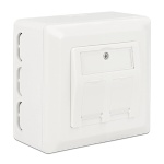 DELOCK οπίσθιο κουτί για Keystone πρίζα τοίχου 86128, λευκό - Image 2