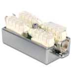 DELOCK κυτίο σύνδεσης καλωδίων δικτύου 86243, Cat 6A LSA, STP, tool-free - Image 2