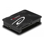 DELOCK card reader 91007 για Micro SD/SD/CF/MS/xD/M2, μαύρο