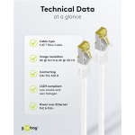 GOOBAY καλώδιο δικτύου 91094, CAT 7 S/FTP, copper, 500MHz, 3m, λευκό - Image 5