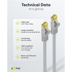 GOOBAY καλώδιο δικτύου 91603, CAT 7 S/FTP, copper, 500MHz, 2m, γκρι - Image 5