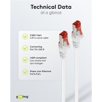 GOOBAY καλώδιο δικτύου 93217, CAT 6 S/FTP, copper, 250MHz, 0.25m, λευκό - Image 4