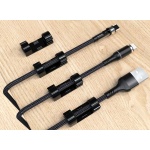 Οργανωτές καλωδίων AG702D με αυτοκόλλητο, 3x1.1x0.7cm, μαύρο, 20τμχ - Image 2