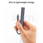 ORICO USB hub AHC2-4A, 4x θυρών, USB 3.0, 5Gbps, USB-C σύνδεση, γκρι - Image 3