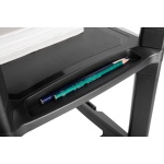 BRATECK ραφιέρα δαπέδου AMS-5L με ροδάκια, 3 ράφια, 50x33x63.5cm, έως 10kg, μαύρη - Image 4