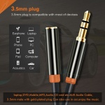 CABLETIME καλώδιο προέκτασης ήχου 3.5mm CT-AV311-P11FG, gold plated, 1.5m, μαύρο - Image 4