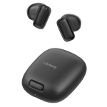 USAMS earphones με θήκη φόρτισης ID25, TWS, Φ13mm, 30/230mAh, μαύρα