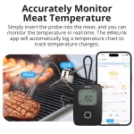 SONOFF smart θερμόμετρο barbeque BMT01 με 2x αισθητήρες, έως 300 °C, μαύρο - Image 3