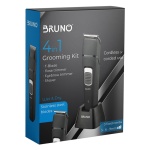 BRUNO κουρευτική μηχανή 4 σε 1 BRN-0023, wet & dry, 6 εξαρτήματα, μαύρη - Image 4