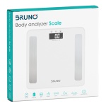 BRUNO ψηφιακή ζυγαριά με λιπομετρητή BRN-0057, έως 180kg, λευκή - Image 2