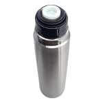 BRUNO θερμός BRN-0069, με καπάκι-κύπελλο, anti-slip, 1000ml, ασημί - Image 2