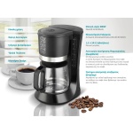 BRUNO καφετιέρα φίλτρου BRN-0086, 680W, έως 12 φλυτζάνια, 1.2L, μαύρη - Image 2
