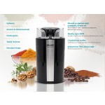 BRUNO μύλος άλεσης καφέ BRN-0094, 200W, inox-μαύρο - Image 2