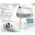 BRUNO μίξερ χειρός BRN-0110, 500W, 5 ταχύτητες & turbo, λευκό - Image 4