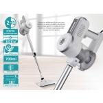 BRUNO ηλεκτρική σκούπα 2 σε 1 BRN-0133, 600W, λευκή-ασημί - Image 2